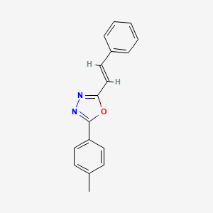2-(4-methylphenyl)-5-[(E)-2-phenylethenyl]-1,3,4-oxadiazole