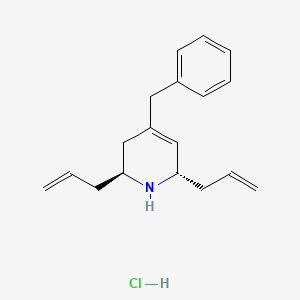 molecular formula C18H24ClN B3086784 2,6-Diallyl-4-benzyl-1,2,3,6-tetrahydropyridine CAS No. 1164501-28-3