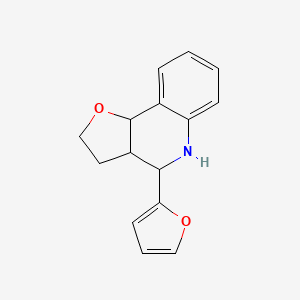 molecular formula C15H15NO2 B3086801 4-Furan-2-yl-2,3,3a,4,5,9b-hexahydro-furo[3,2-c]quinoline CAS No. 1164528-57-7