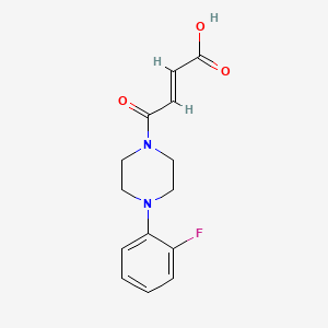 molecular formula C14H15FN2O3 B3086806 4-[4-(2-Fluorophenyl)-1-piperazinyl]-4-oxo-2-butenoic acid CAS No. 1164530-86-2