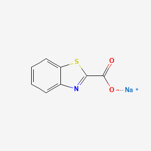 molecular formula C8H4NNaO2S B3086845 Sodium 1,3-benzothiazole-2-carboxylate CAS No. 116571-10-9