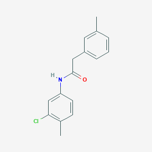 molecular formula C16H16ClNO B308685 N-(3-chloro-4-methylphenyl)-2-(3-methylphenyl)acetamide 