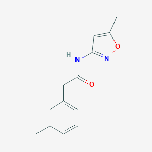 molecular formula C13H14N2O2 B308686 N-(5-methyl-3-isoxazolyl)-2-(3-methylphenyl)acetamide 