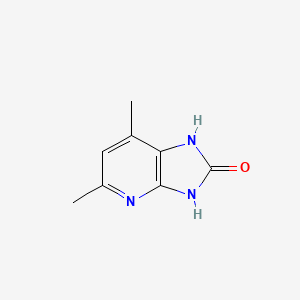 molecular formula C8H9N3O B3086864 5,7-二甲基-1H-咪唑并[4,5-b]吡啶-2(3H)-酮 CAS No. 116636-30-7