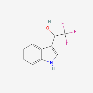molecular formula C10H8F3NO B3086893 2,2,2-Trifluoro-1-(1H-indol-3-yl)ethanol CAS No. 116757-85-8