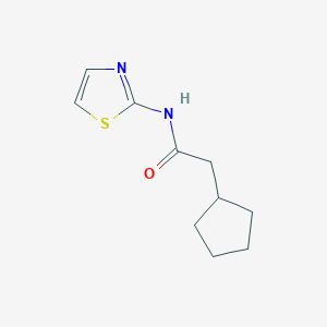 2-cyclopentyl-N-(1,3-thiazol-2-yl)acetamide
