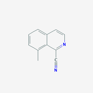molecular formula C11H8N2 B3086912 1-Isoquinolinecarbonitrile, 8-methyl- CAS No. 116775-53-2
