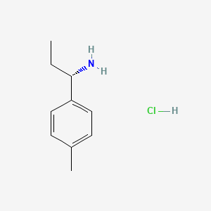 molecular formula C10H16ClN B3086915 (S)-1-(p-Tolyl)propan-1-amine hydrochloride CAS No. 1168139-46-5