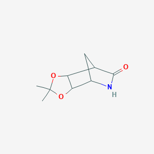 molecular formula C9H13NO3 B3086935 2,2-Dimethyltetrahydro-4,7-methano[1,3]dioxolo[4,5-c]pyridin-6(3aH)-one CAS No. 116856-49-6
