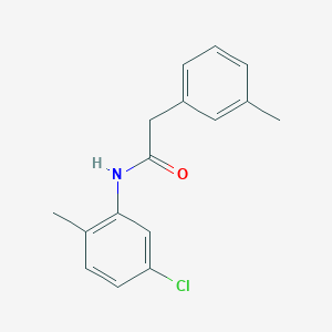 molecular formula C16H16ClNO B308696 N-(5-chloro-2-methylphenyl)-2-(3-methylphenyl)acetamide 
