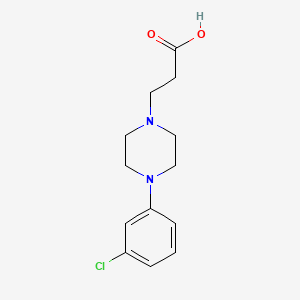 molecular formula C13H17ClN2O2 B3087007 3-[4-(3-Chloro-phenyl)-piperazin-1-yl]-propionic acid CAS No. 117017-83-1