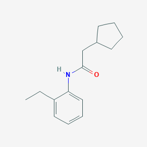 molecular formula C15H21NO B308701 2-cyclopentyl-N-(2-ethylphenyl)acetamide 