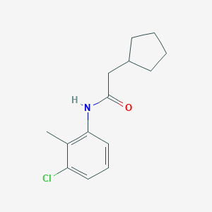 N-(3-chloro-2-methylphenyl)-2-cyclopentylacetamide