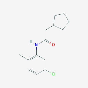 molecular formula C14H18ClNO B308703 N-(5-chloro-2-methylphenyl)-2-cyclopentylacetamide 