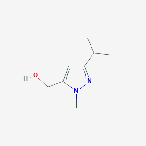 molecular formula C8H14N2O B3087040 (3-Isopropyl-1-methyl-1H-pyrazol-5-yl)methanol CAS No. 1170534-95-8