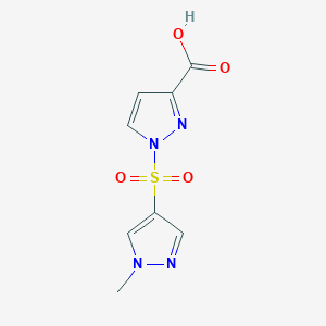 1-[(1-methyl-1H-pyrazol-4-yl)sulfonyl]-1H-pyrazole-3-carboxylic acid