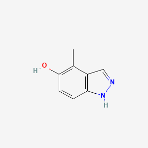 molecular formula C8H8N2O B3087073 4-甲基-1H-吲唑-5-醇 CAS No. 117070-73-2