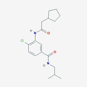 4-chloro-3-[(cyclopentylacetyl)amino]-N-isobutylbenzamide