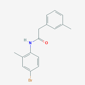 molecular formula C16H16BrNO B308711 N-(4-bromo-2-methylphenyl)-2-(3-methylphenyl)acetamide 