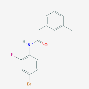 molecular formula C15H13BrFNO B308712 N-(4-bromo-2-fluorophenyl)-2-(3-methylphenyl)acetamide 