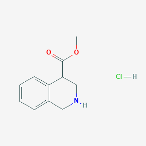 molecular formula C11H14ClNO2 B3087151 Methyl 1,2,3,4-tetrahydroisoquinoline-4-carboxylate hydrochloride CAS No. 1171535-51-5