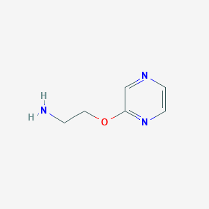 molecular formula C6H9N3O B3087158 [2-(Pyrazin-2-yloxy)ethyl]amine CAS No. 117156-54-4