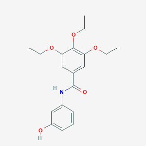 molecular formula C19H23NO5 B308716 3,4,5-triethoxy-N-(3-hydroxyphenyl)benzamide 