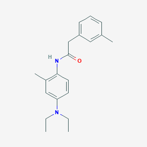 molecular formula C20H26N2O B308718 N-[4-(diethylamino)-2-methylphenyl]-2-(3-methylphenyl)acetamide 