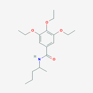 3,4,5-triethoxy-N-(1-methylbutyl)benzamide