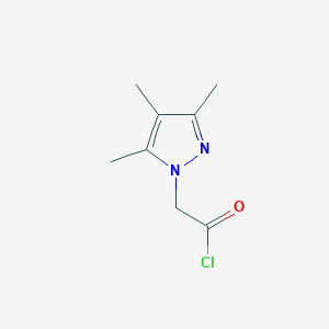 molecular formula C8H11ClN2O B3087214 (3,4,5-trimethyl-1H-pyrazol-1-yl)acetyl chloride CAS No. 1171855-00-7