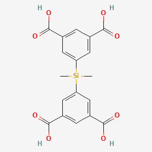 molecular formula C18H16O8Si B3087227 5,5'-(Dimethylsilanediyl)diisophthalic acid CAS No. 1171890-34-8