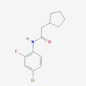 N-(4-bromo-2-fluorophenyl)-2-cyclopentylacetamide