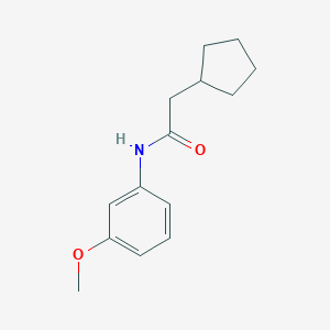 molecular formula C14H19NO2 B308726 2-cyclopentyl-N-(3-methoxyphenyl)acetamide 