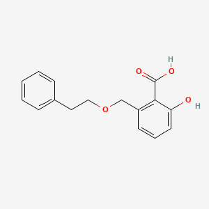 2-Hydroxy-6-phenethyloxymethyl-benzoic acid