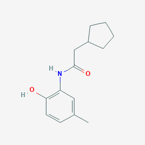 molecular formula C14H19NO2 B308729 2-cyclopentyl-N-(2-hydroxy-5-methylphenyl)acetamide 