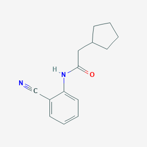 N-(2-cyanophenyl)-2-cyclopentylacetamide