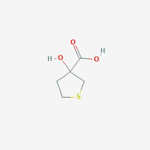 molecular formula C5H8O3S B3087325 3-Hydroxytetrahydrothiophene-3-carboxylic acid CAS No. 1172851-82-9