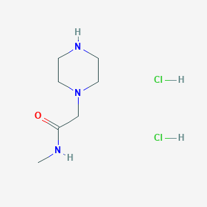 molecular formula C7H17Cl2N3O B3087332 N-methyl-2-piperazin-1-ylacetamide dihydrochloride CAS No. 1172890-30-0
