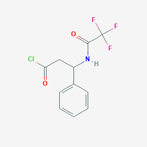 molecular formula C11H9ClF3NO2 B3087340 3-phenyl-3-[(2,2,2-trifluoroacetyl)amino]propanoyl Chloride CAS No. 117291-26-6
