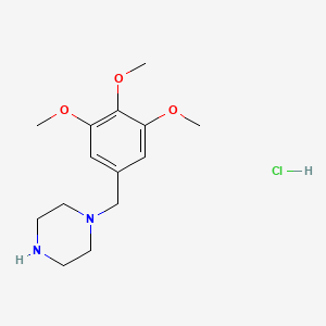 molecular formula C14H23ClN2O3 B3087365 1-(3,4,5-Trimethoxybenzyl)piperazine hydrochloride CAS No. 1173023-60-3