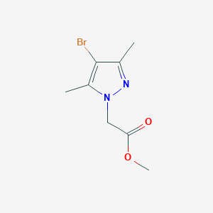 molecular formula C8H11BrN2O2 B3087375 2-(4-溴-3,5-二甲基-1H-吡唑-1-基)乙酸甲酯 CAS No. 1173045-46-9