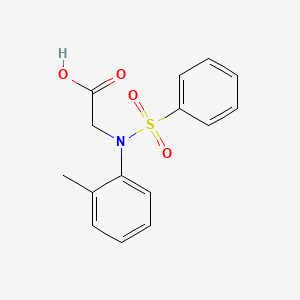 molecular formula C15H15NO4S B3087379 n-(2-Methylphenyl)-n-(phenylsulfonyl)glycine CAS No. 117309-36-1