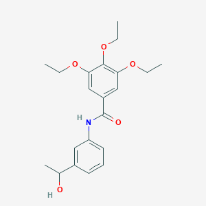 molecular formula C21H27NO5 B308739 3,4,5-triethoxy-N-[3-(1-hydroxyethyl)phenyl]benzamide 