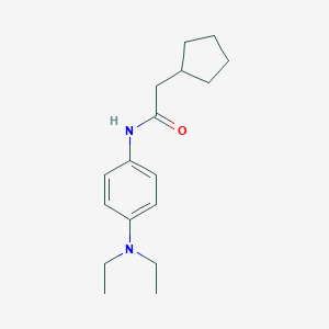 molecular formula C17H26N2O B308740 2-cyclopentyl-N-[4-(diethylamino)phenyl]acetamide 