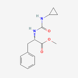 molecular formula C14H18N2O3 B3087426 (S)-methyl 2-(3-cyclopropylureido)-3-phenylpropanoate CAS No. 1173665-79-6