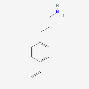 molecular formula C11H15N B3087449 Benzenepropanamine, 4-ethenyl- CAS No. 117381-03-0