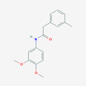 molecular formula C17H19NO3 B308749 N-(3,4-dimethoxyphenyl)-2-(3-methylphenyl)acetamide 