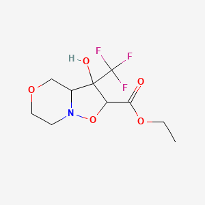 Ethyl 3-hydroxy-3-(trifluoromethyl)hexahydroisoxazolo[3,2-c][1,4]oxazine-2-carboxylate