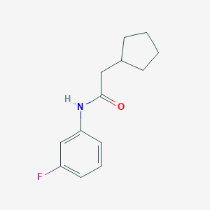 2-cyclopentyl-N-(3-fluorophenyl)acetamide