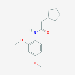 molecular formula C15H21NO3 B308761 2-cyclopentyl-N-(2,4-dimethoxyphenyl)acetamide 